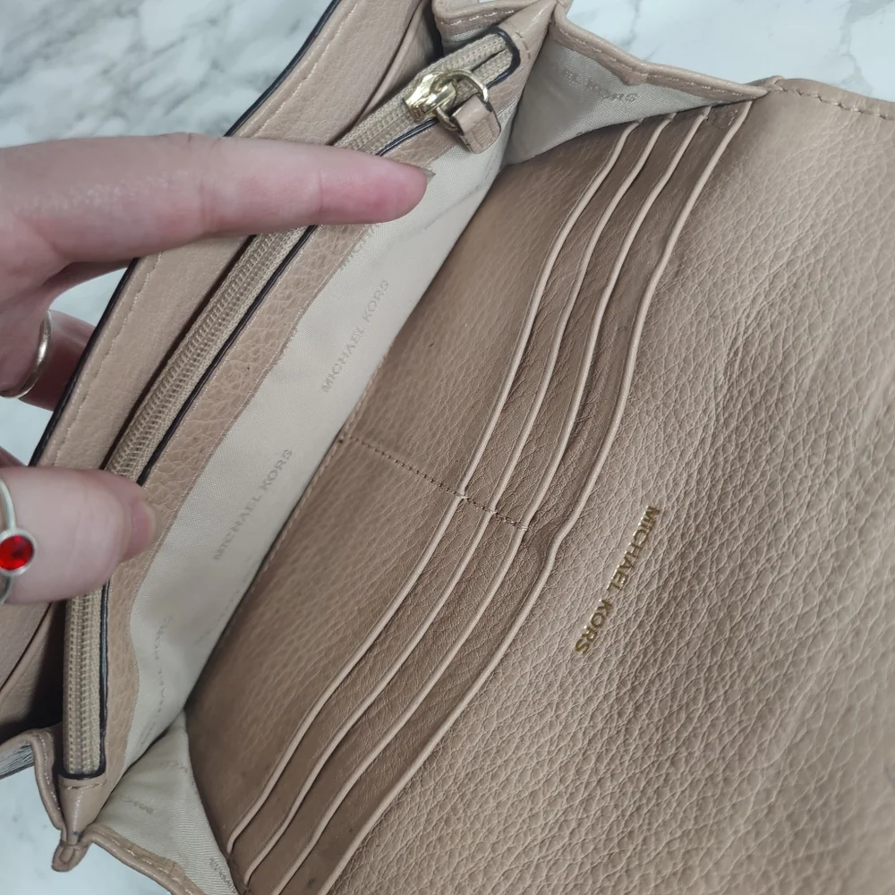 Michael Kors Fulton Wallet Tan Leather